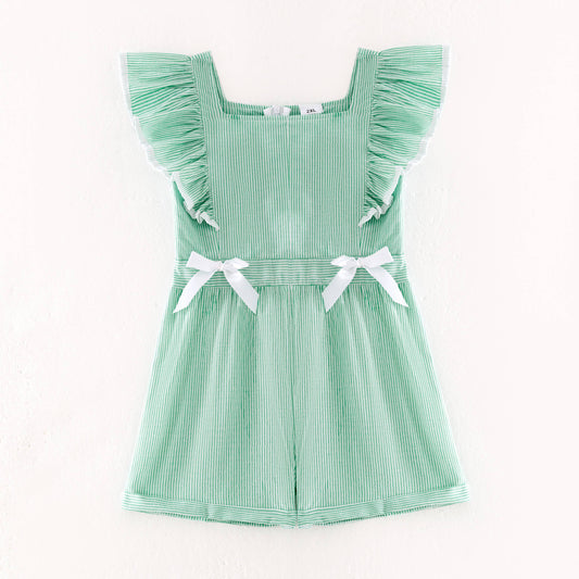 Stripped Ruffle Jumpsuit