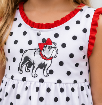 Georgia Bulldogs Polka Dot Dress