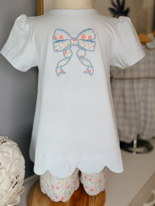 Liberty Flower Girl's Shorts Set