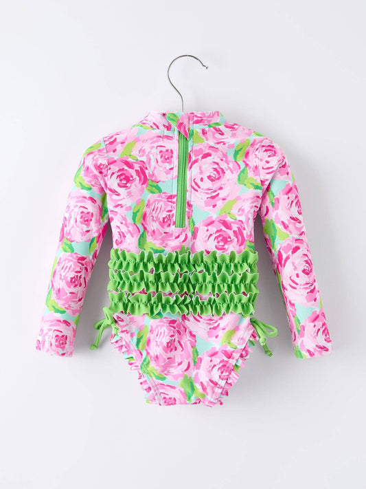 Summer Rose Floral Swimsuit