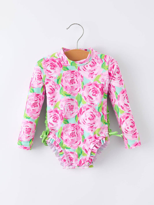 Summer Rose Floral Swimsuit