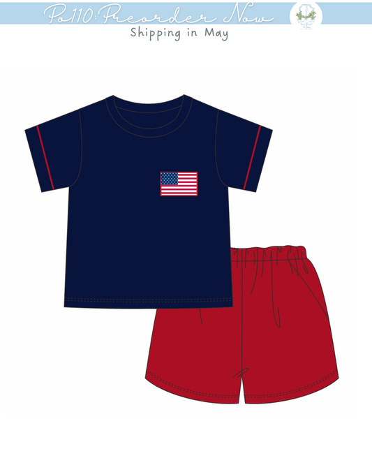 All American Boy Short Set