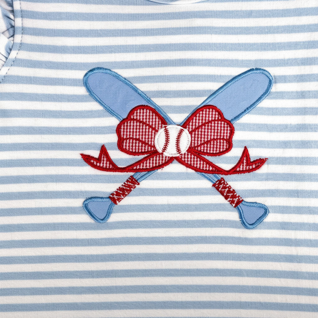 Baseball Girl's Bloomers Set