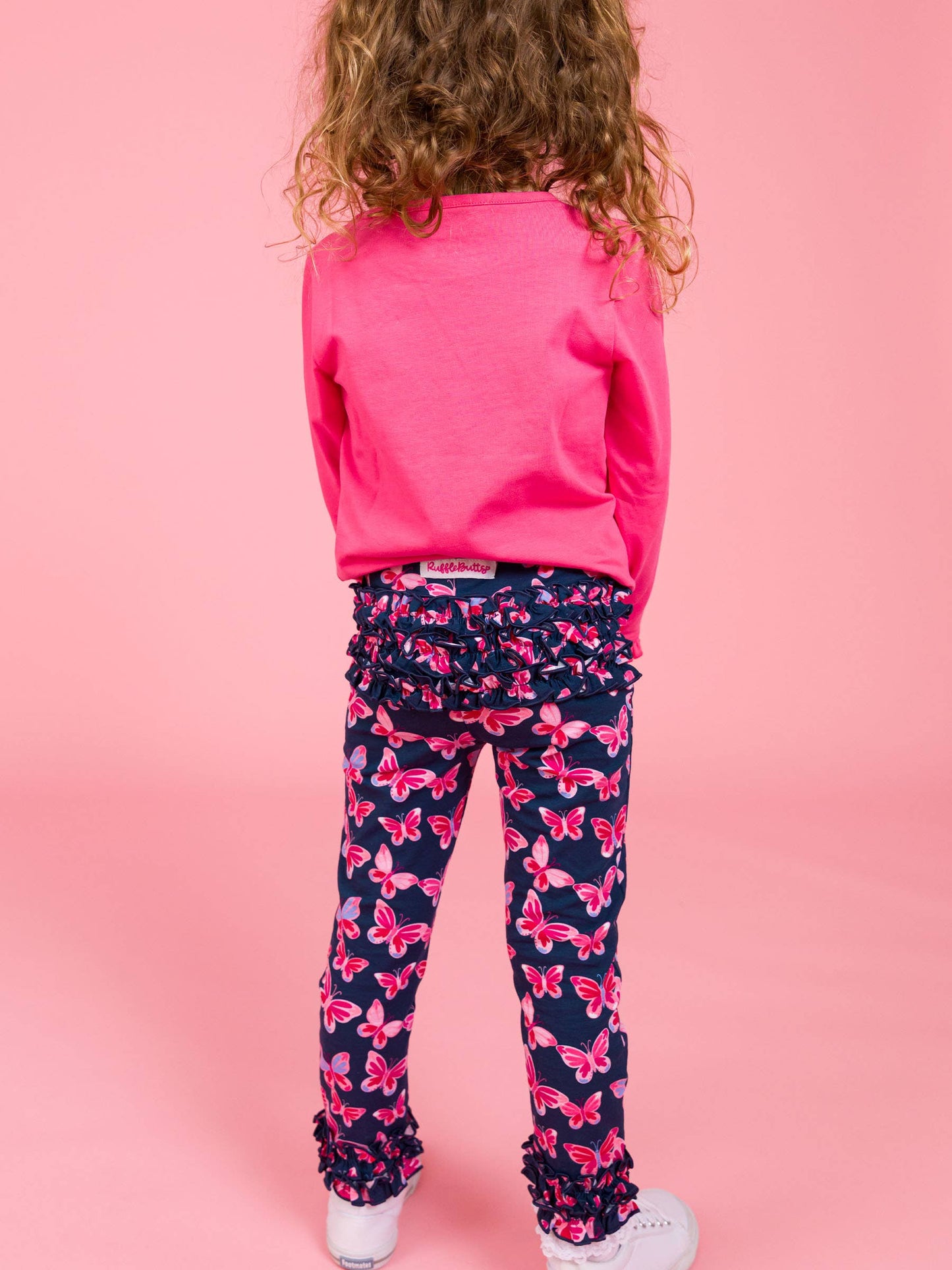 Toddler Girls Butterfly Bliss Classic Ruffle Leggings