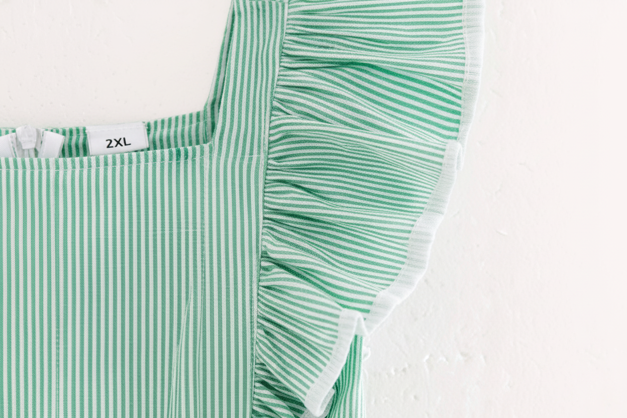 Stripped Ruffle Jumpsuit