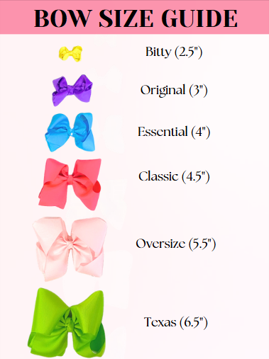Oversize Scalloped Hair Bows - Alligator Clip - 5.5" Girls