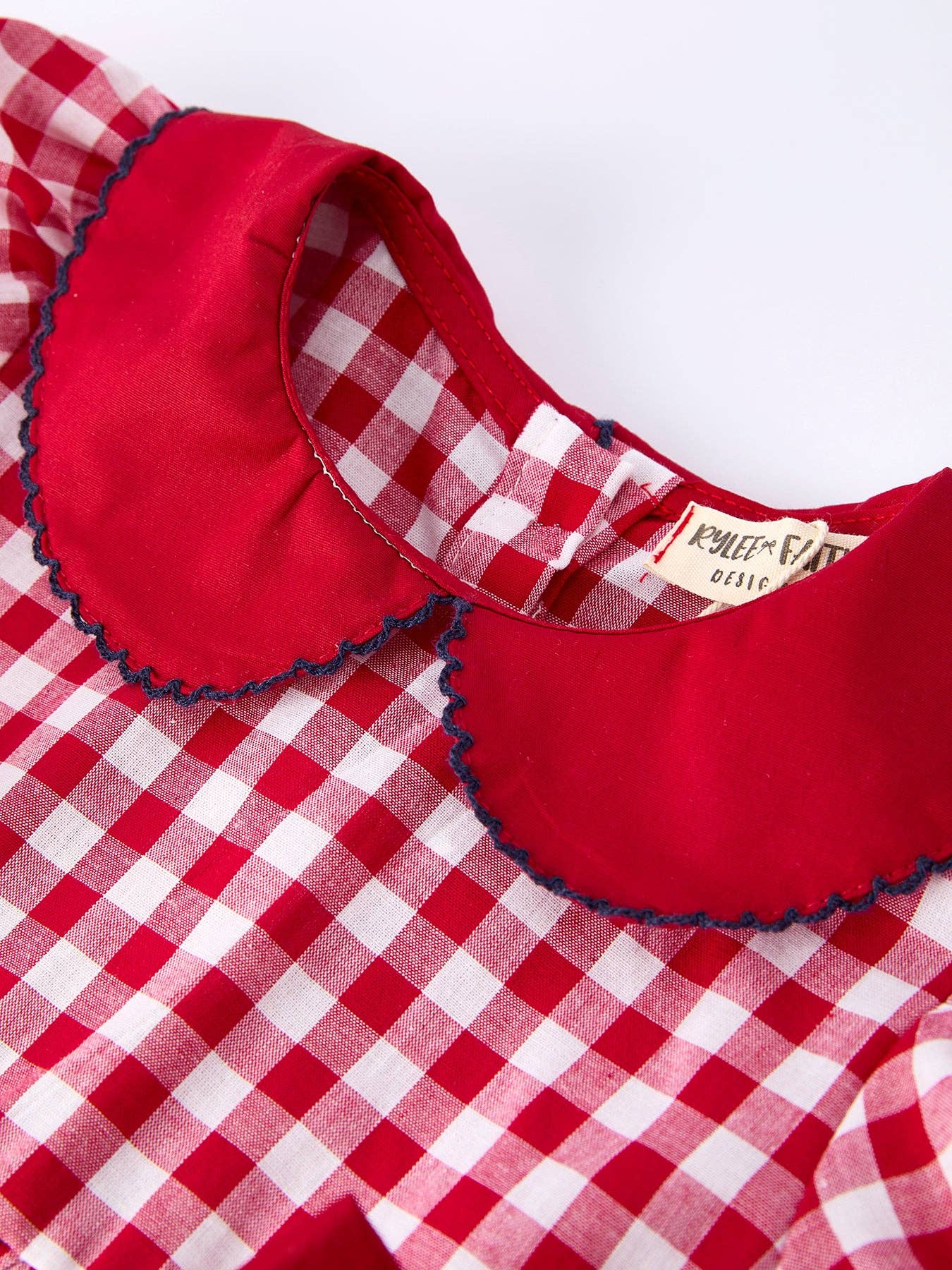 Red and White Gingham Flag Dress