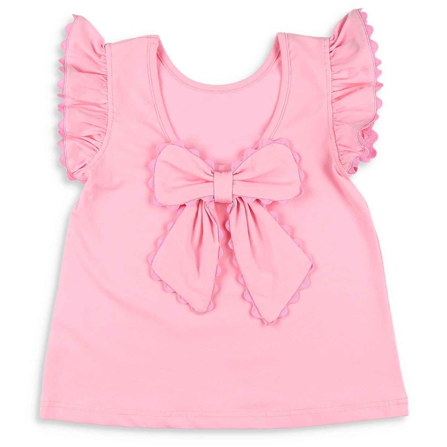 Pink Petal Bow Back Top