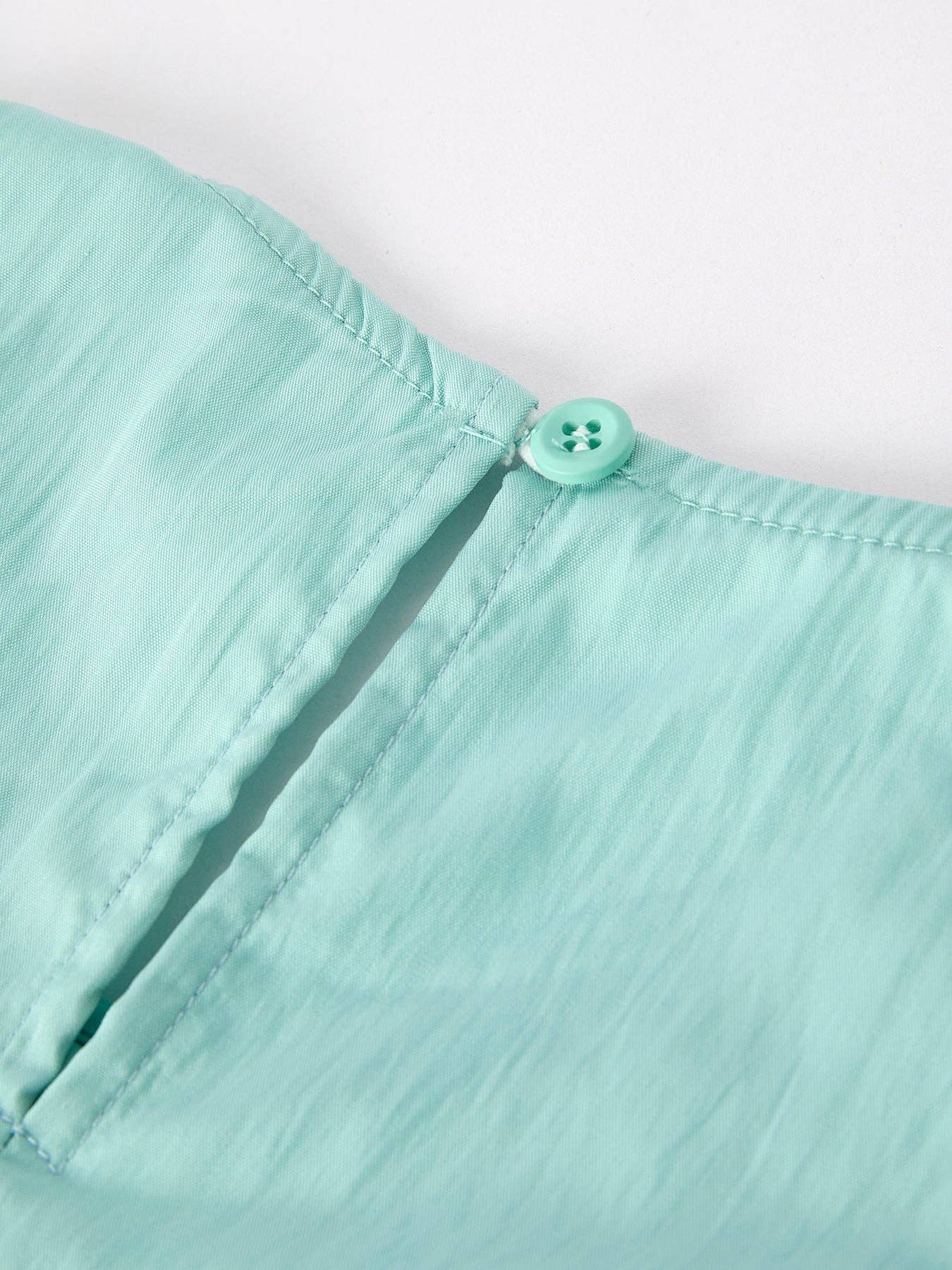 Girls Lake Green Flying Sleeve Dress