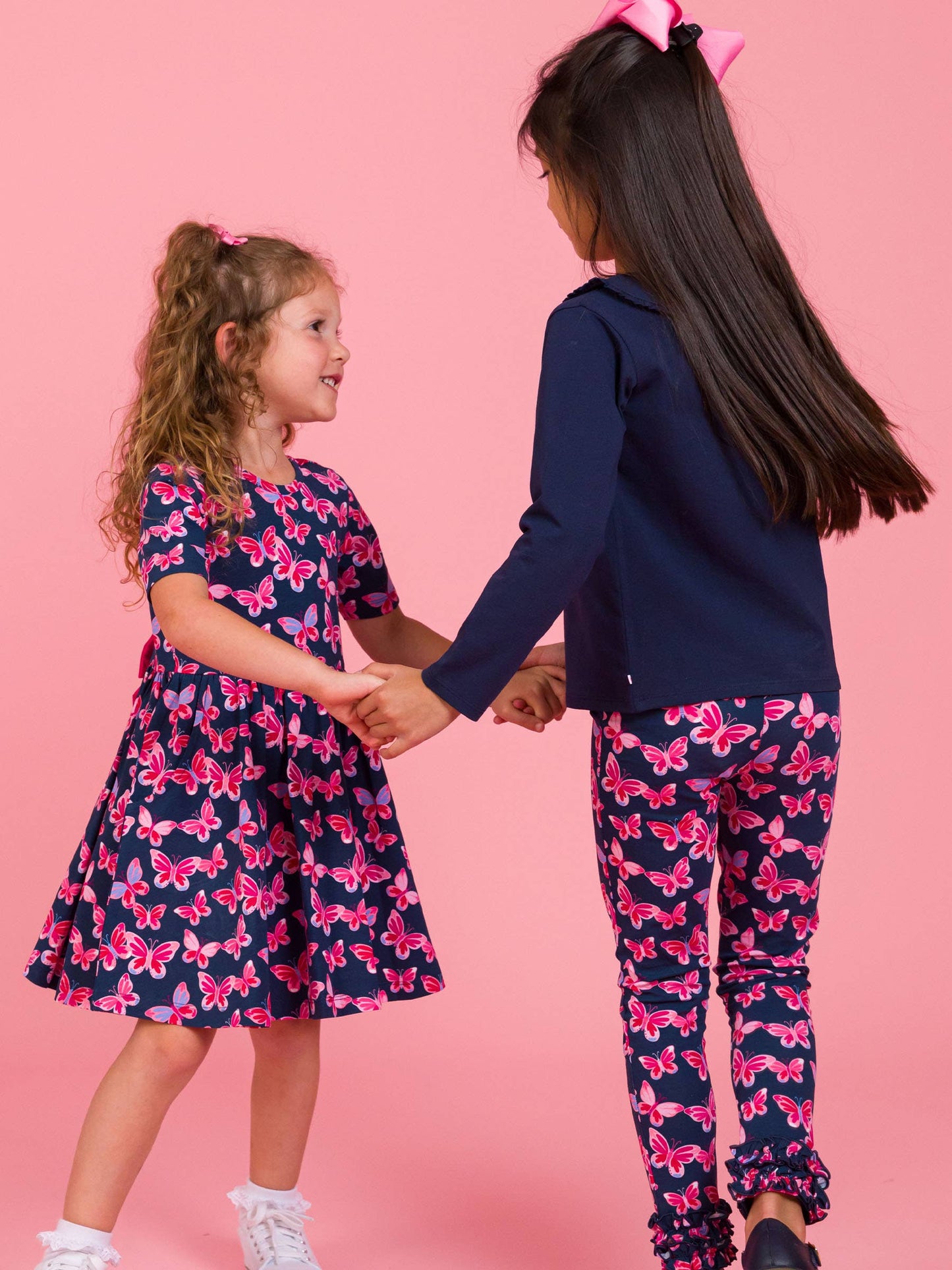 Girls Butterfly Bliss Classic Ruffle Leggings