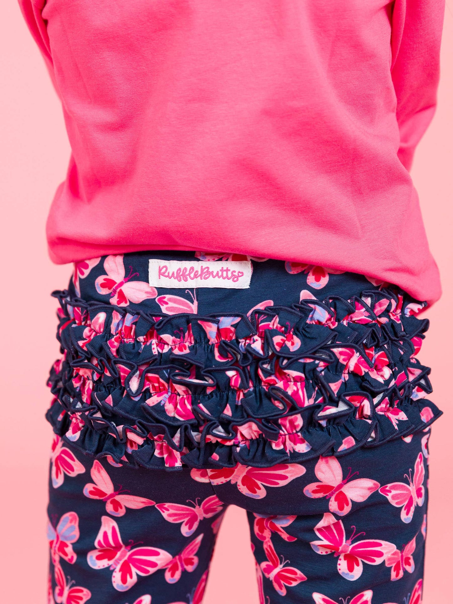 Toddler Girls Butterfly Bliss Classic Ruffle Leggings