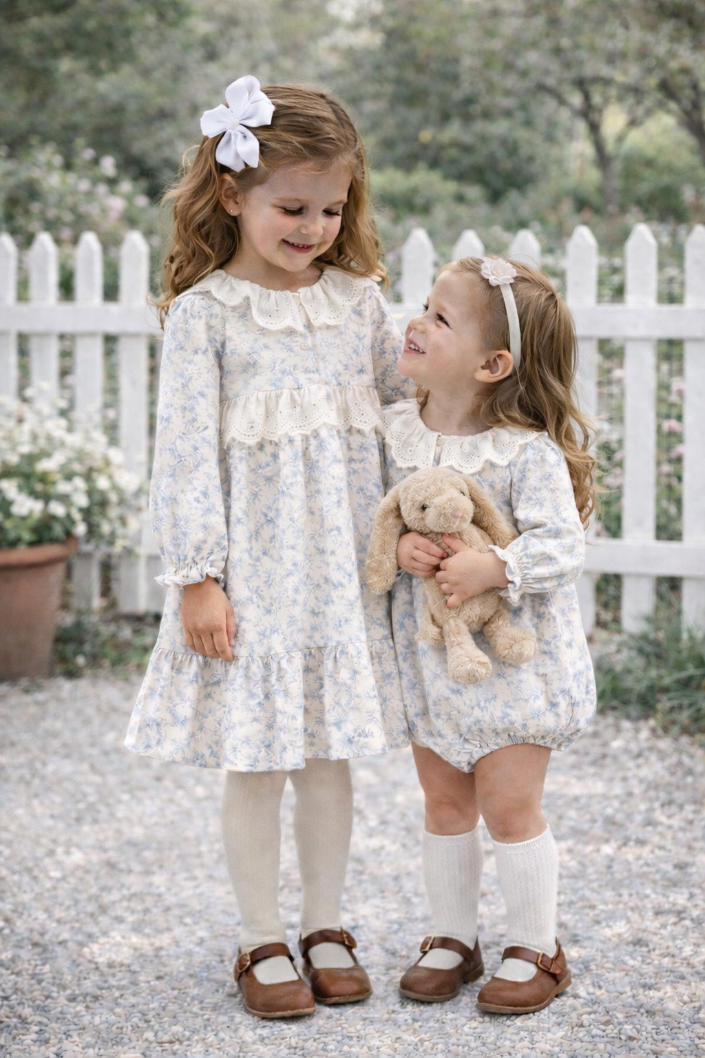 Girl Romper   Vintage Floral Lace Outfit