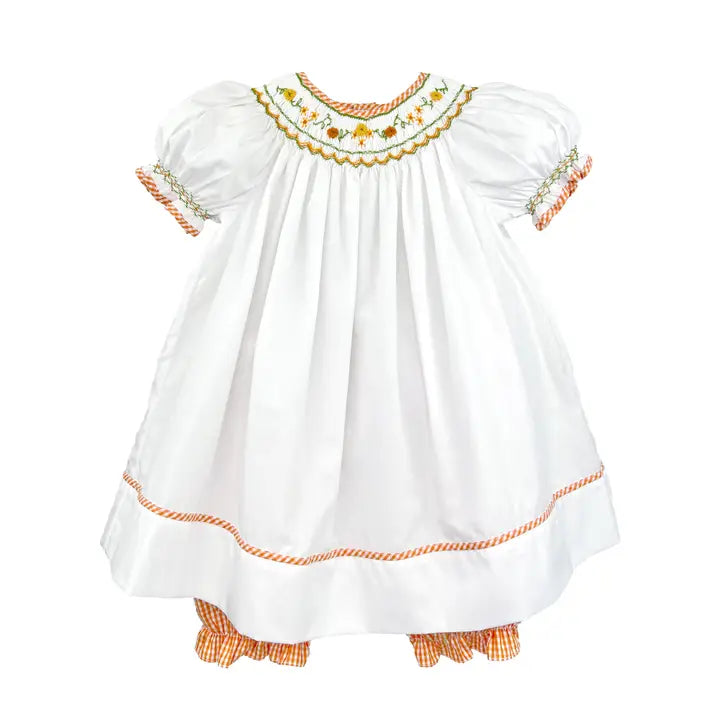 Harvest Smocked Dress and Pantaloon