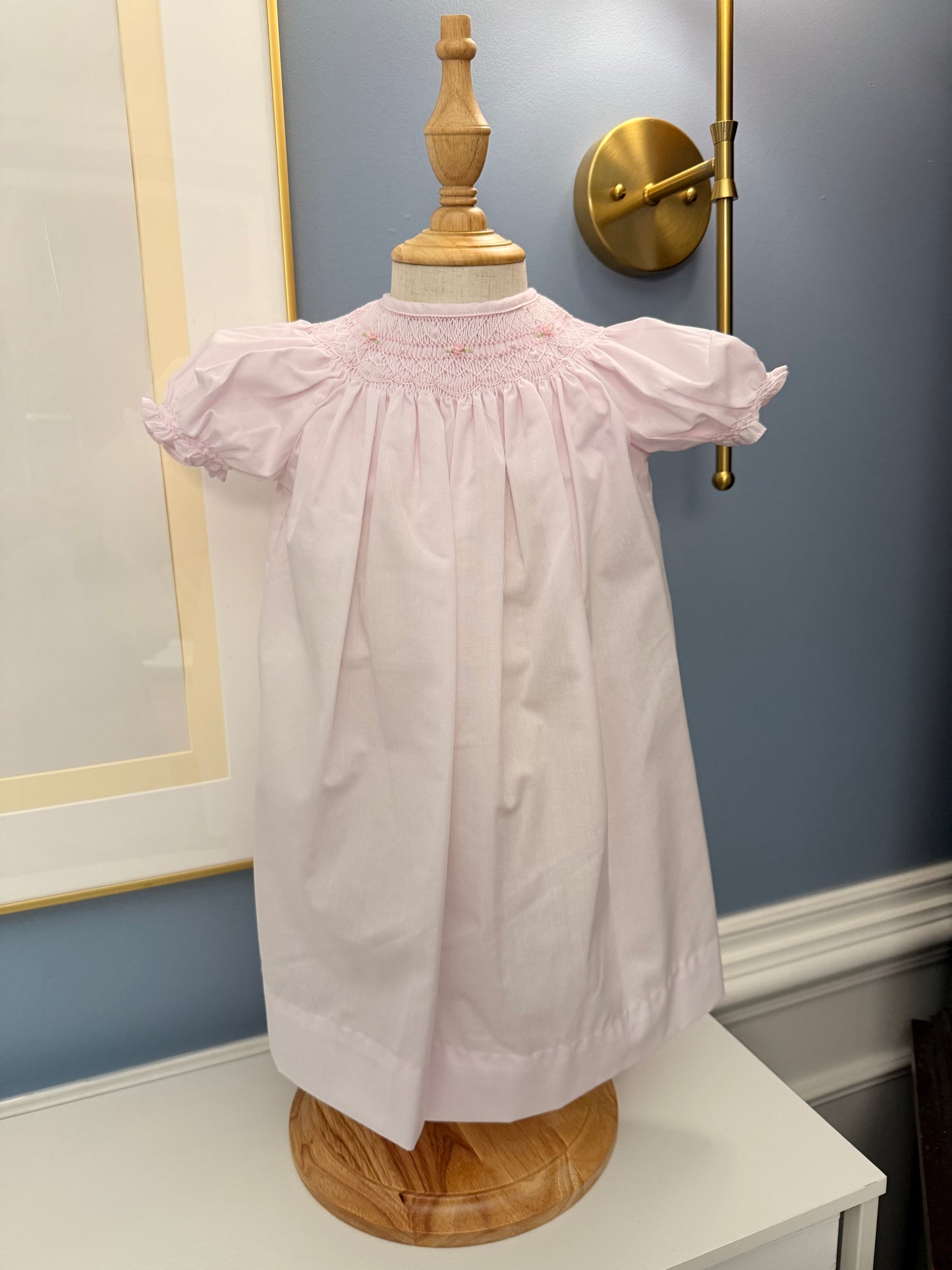 Bishop Smoked Daygown with Pearls