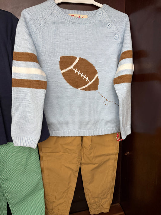 Football Knit Sweater