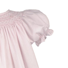 Bishop Smoked Daygown with Pearls pink or Mint
