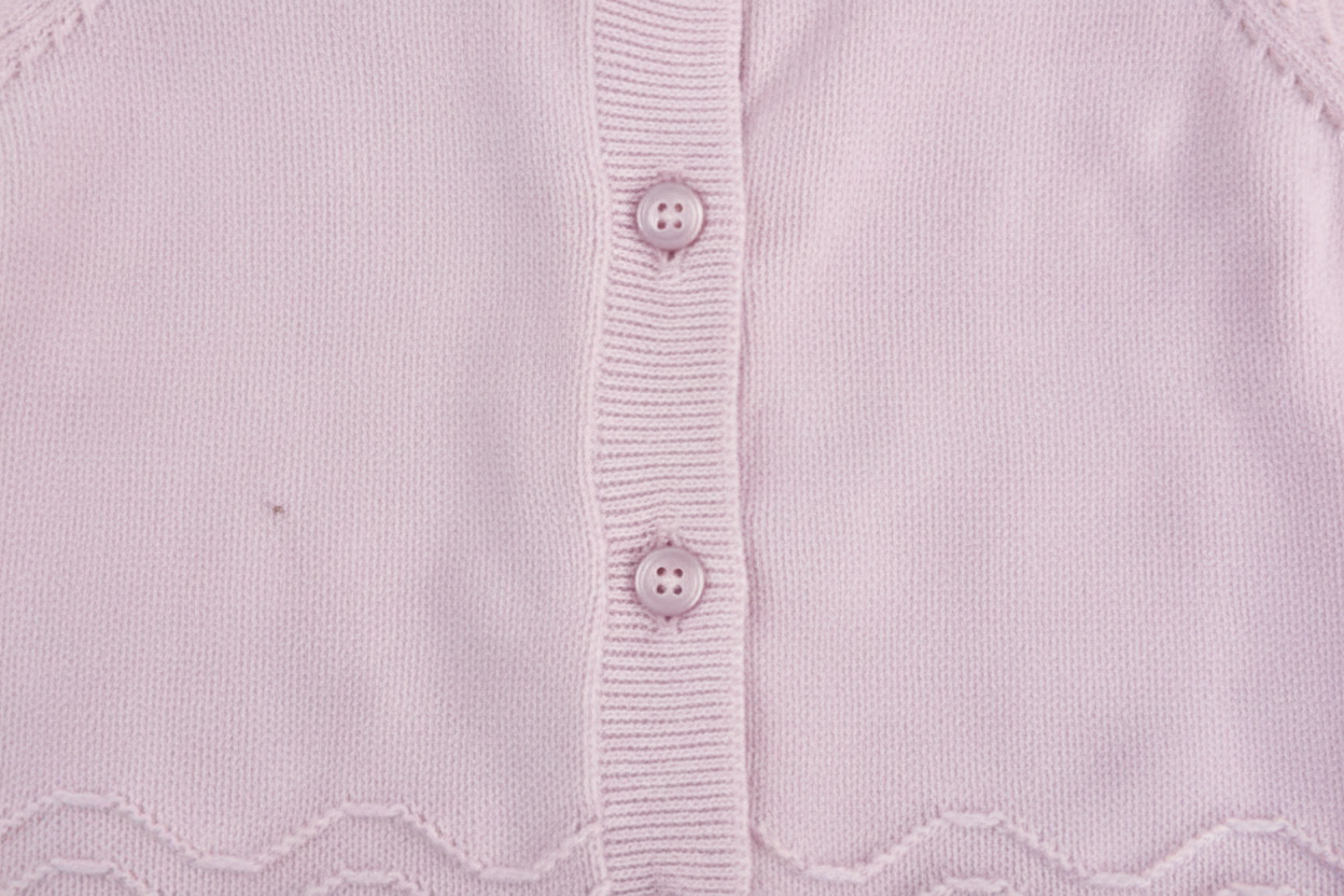Scalloped Lightweight Knit Cardigan Sweater