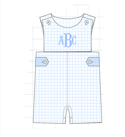 Boys Short All with Monogram