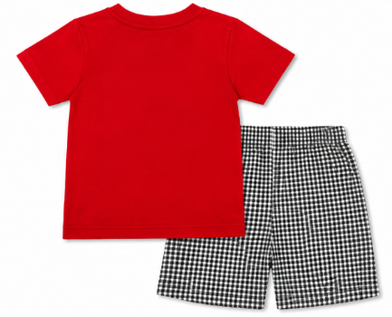 Georgia Bulldogs Gingham Short Set!