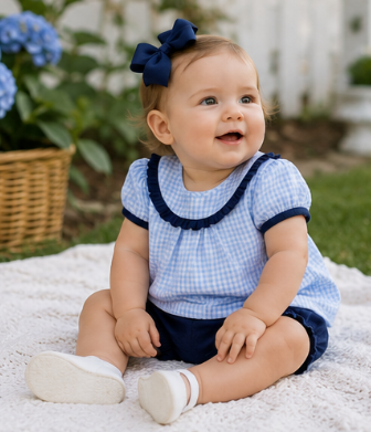 Carolina Gingham Bloomer Set.