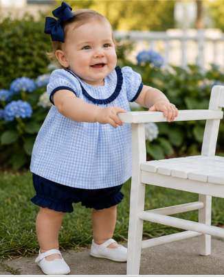 Carolina Gingham Bloomer Set.