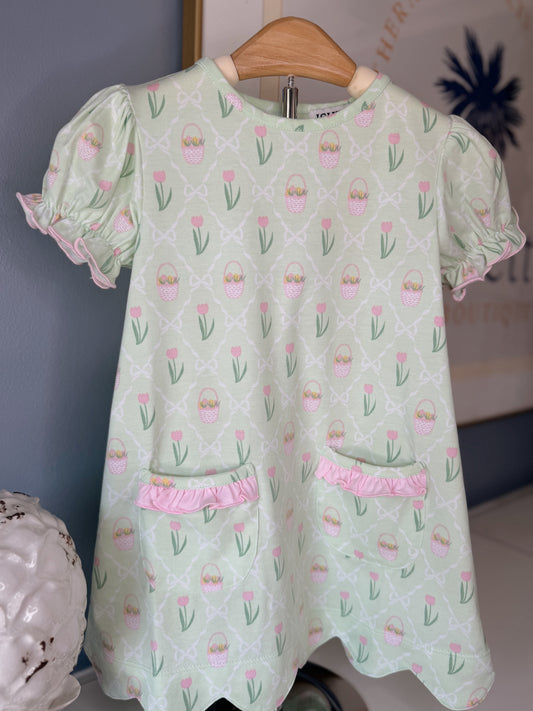Easter Basket Girl's A-Line Dress