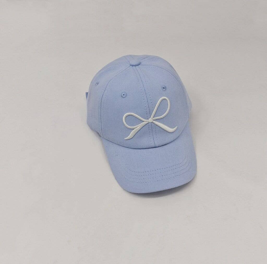 Kid's Cute Bow Embroidered Baseball Cap