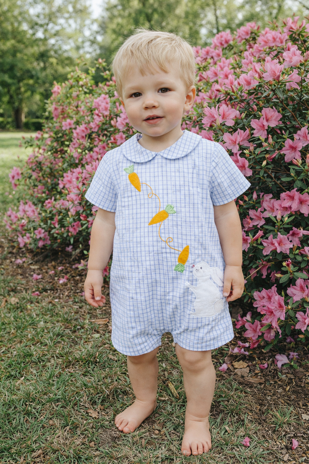 Romper with Easter Appliques