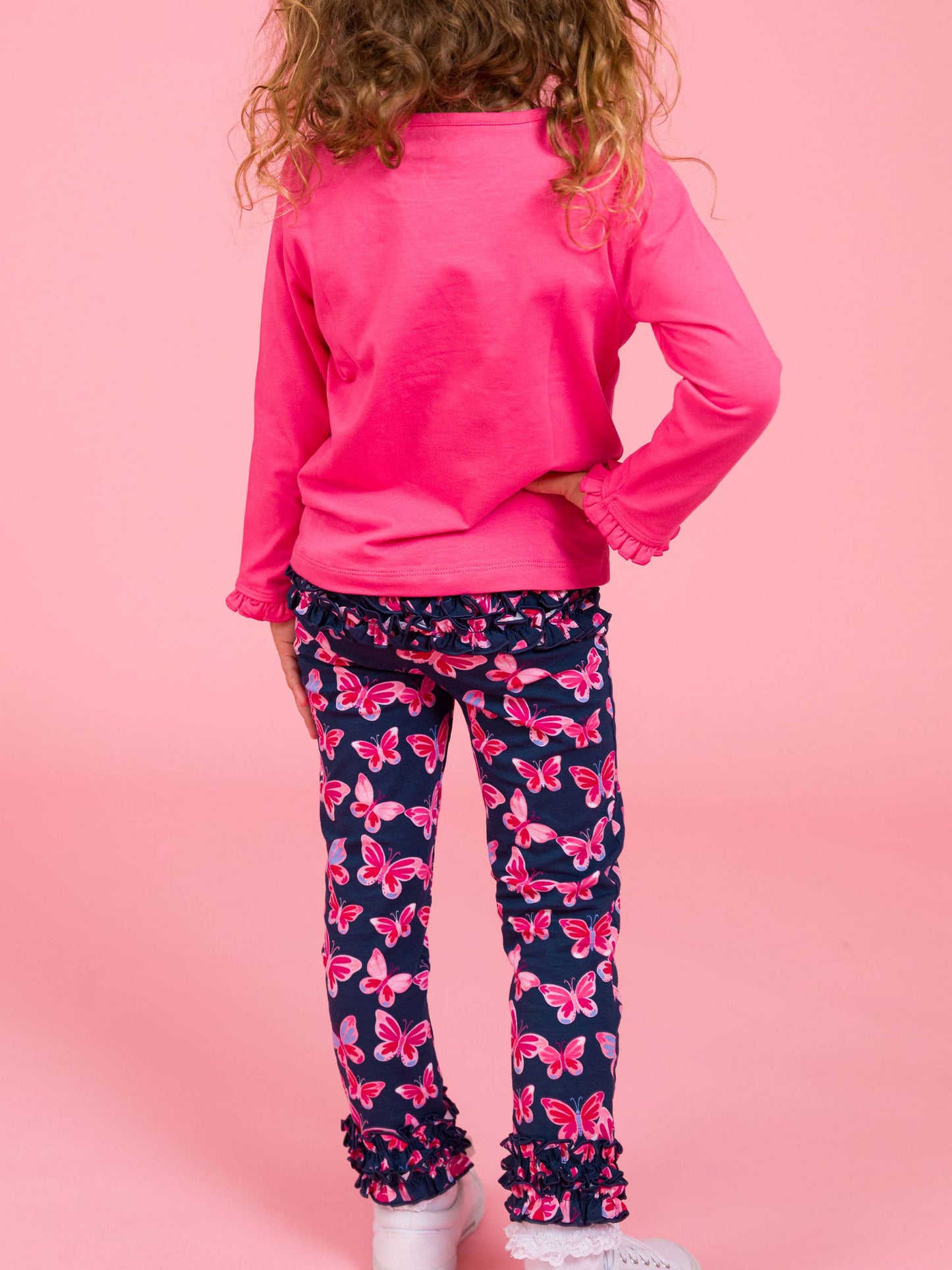 Toddler Girls Butterfly Bliss Classic Ruffle Leggings