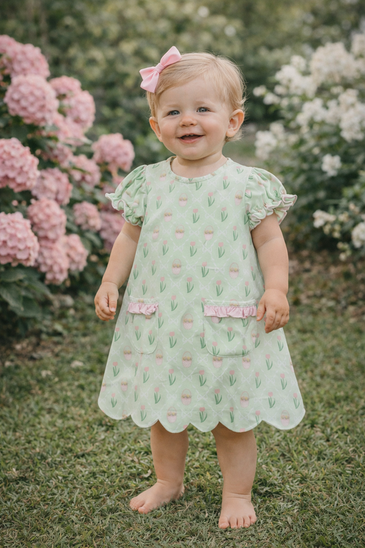 Easter Basket Girl's A-Line Dress