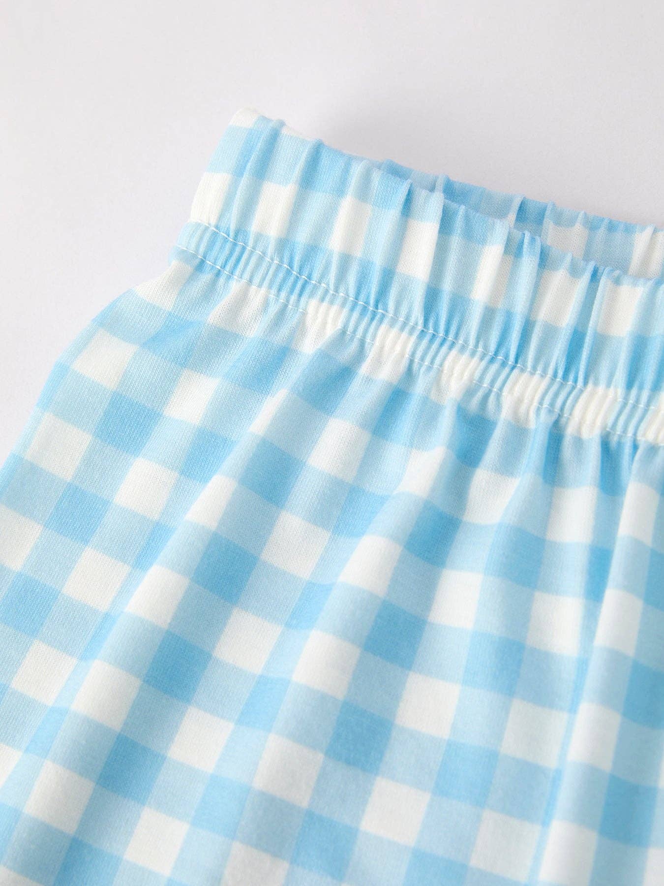 Boys Fall Thanksgiving Pumpkin Embroidery Smocking Blue Plaid Set